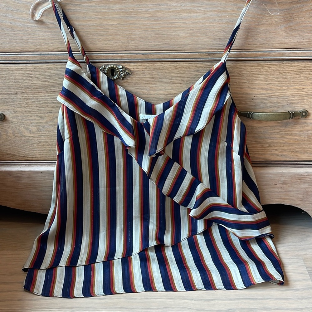 Anthropologie Floreat cami size small adjustable straps sparkle thread like new